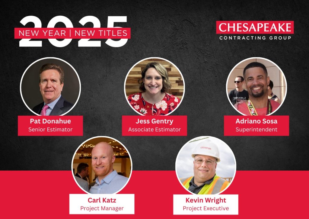 5 associates at Chesapeake who got promotions.